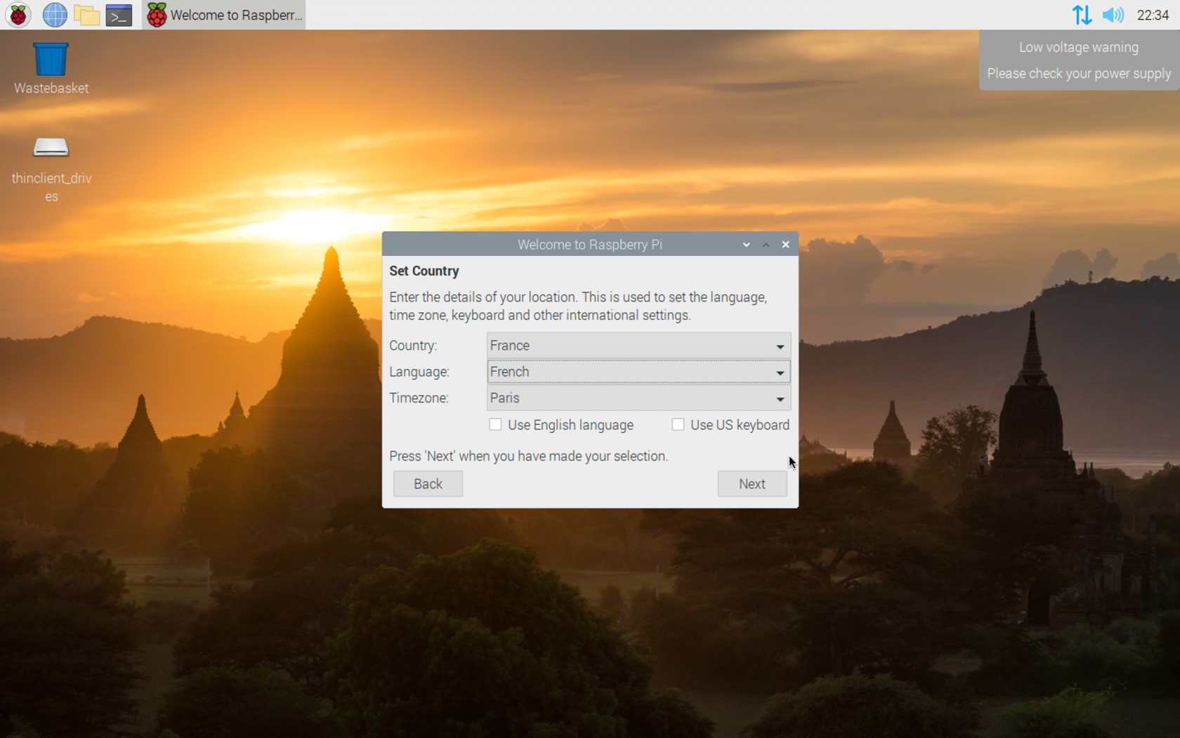 16 - Raspberry Pi OS - Set France French Paris